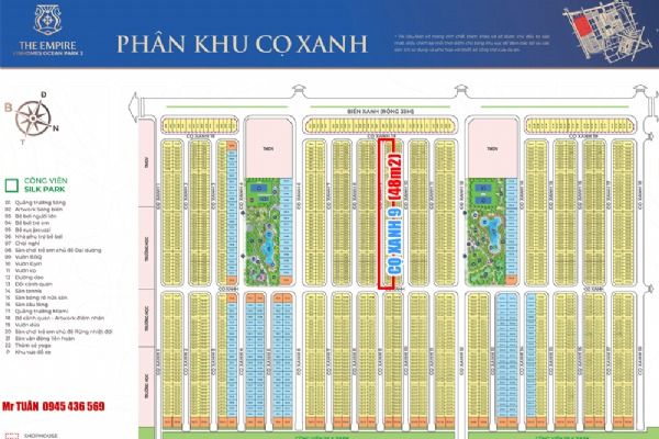 LIỀN KỀ CỌ XANH 9-83 (48m2 / vay miễn lãi 18 tháng + chiết khấu 3%)