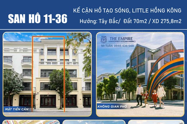 SAN HÔ 11-36 VINHOMES OCEAN PARK 2