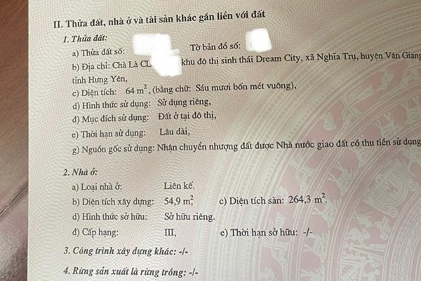 SỔ ĐỎ CHÀ LÀ 11 (Đất 64 m2)